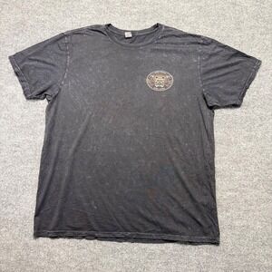 Roark Open Roads Open Minds Tee Mens 2XL Black Garment Dyed